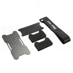 Carbon Fiber Battery Protection Kit with Foam Pads Rubberized Strap