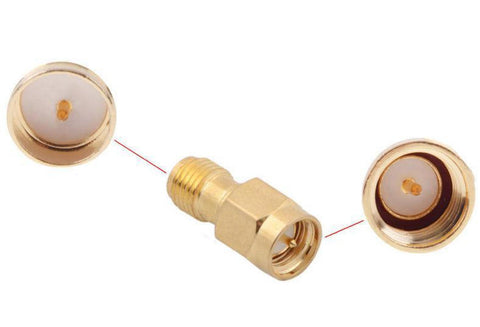 2pcs Coaxial Adapter Converters RP-SMA to SMA / SMA to RP-SMA