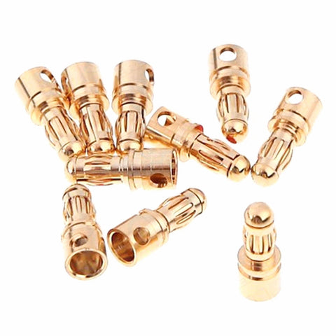 20pcs 3.5mm Bullet Connector Male and Female Plugs (10x Male / 10x Female)