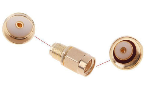 2pcs Coaxial Adapter Converters RP-SMA to SMA / SMA to RP-SMA