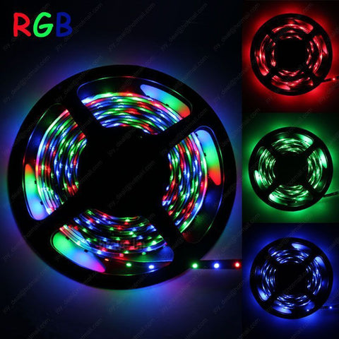 12V 1M 5M Waterproof LED Light Strips 6 Colors 3528SMD (1 Meter / 5 Meters)