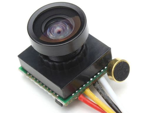 600TVL Micro FPV Camera 1.8mm 170 Degree Lens with Microphone NTSC/PAL (3g)