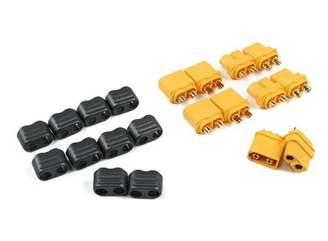 5 Pairs Amass XT60 Connector Male (5) Female (5) with Insulating Caps