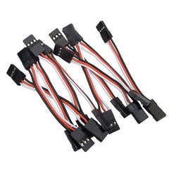 10pcs Male to Male Servo Lead Extension Wire JST Jumper Cable (100mm Length)