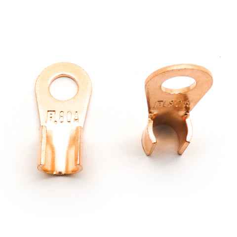 80a Copper Wire Lug Battery Cable End Terminal Crimp-Type (5pcs)