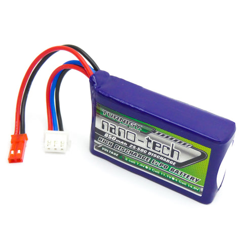 Turnigy Nano-Tech 850mAh 2s 7.4v 25C 40C LiPo Battery Pack (JST Connector)