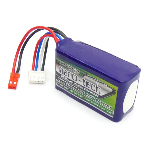 Turnigy Nano Tech 850mAh 3S Lipo Battery Pack 25C 40C (JST Connector)