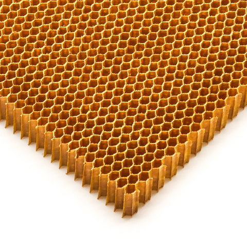 310x210x12mm Aramid Honeycomb Core Sheet Panel 3.2mm Cell 48kg/m