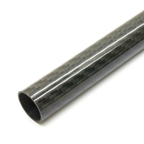 250mm Roll Wrapped Carbon Fiber Tube 14/16/18/20/25mm Matte/Glossy 1mm/2mm Wall Thickness