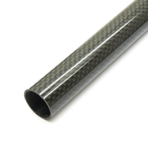 250mm Roll Wrapped Carbon Fiber Tube 14/16/18/20/25mm Matte/Glossy 1mm/2mm Wall Thickness
