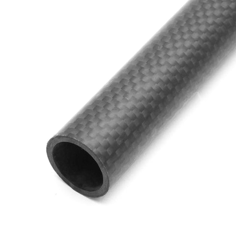 250mm Roll Wrapped Carbon Fiber Tube 14/16/18/20/25mm Matte/Glossy 1mm/2mm Wall Thickness
