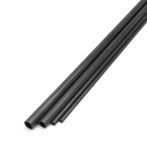 1M 1000mm Pultruded Carbon Fiber Tube 3mm / 4mm / 7mm / 8mm Diameter