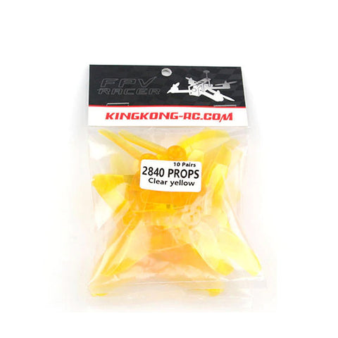 10 Pairs LDARC 2840 Propellers 3-Blade (1.5mm Shaft) (Green or White)