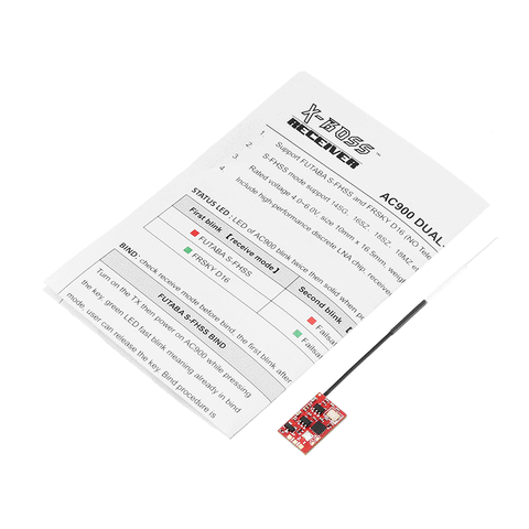 LDARC X-BOSS AC900 S-FHSS D16 Dual Mode Receiver LNA RSSI