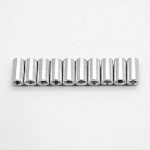 10pcs M3x10mm Aluminum Anodized Spacer Standoff (Silver)