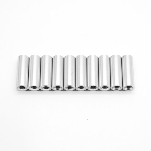 10pcs M3x15mm Aluminum Anodized Spacer Standoff (Silver)