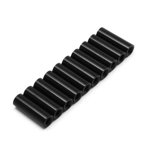 10pcs M3x15mm Aluminum Anodized Spacer Standoff (Black)
