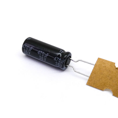 5pcs Panasonic Low-ESR Leaded Capacitor 470uF 35V