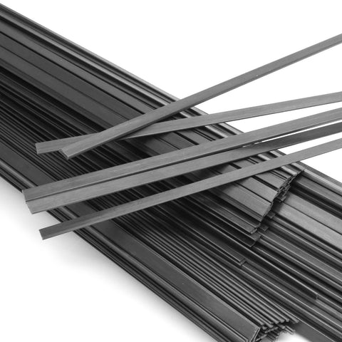 1M 1000mm Pultruded Carbon Fiber Strip Batten 6/10mm Width 0.5/1/2mm Thick