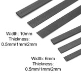 500mm Pultruded Carbon Fiber Strip Batten 6/10mm Width 0.5/1/2mm Thick