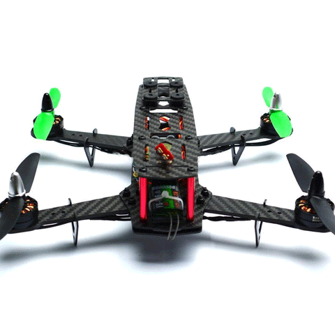 ZMR250 Racing Drone Kit with FS-I6 Transmitter F4 Flight Controller 2204 Motors EMax 12A