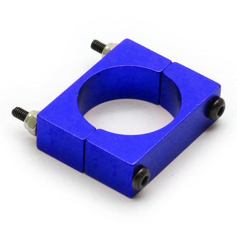 4 Sets 22mm Diameter CNC Aluminum Tube Clamp Mount (Blue Anodized)