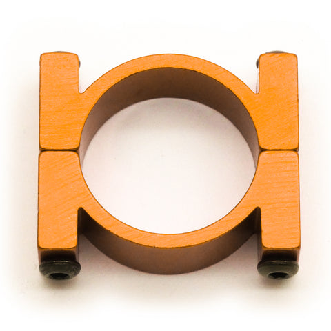 4 Sets 22mm Diameter CNC Aluminum Tube Clamp Mount (Orange Anodized)