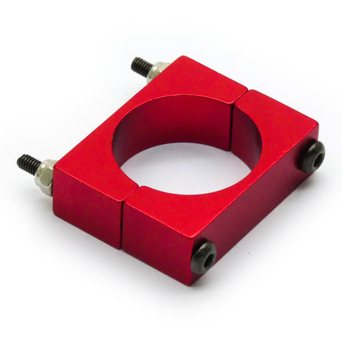 4 Sets 22mm Diameter CNC Aluminum Tube Clamp Mount (Red Anodized)