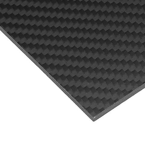 300x200x2mm 3K Twill Weave Carbon Fiber Panel Sheet Low Gloss