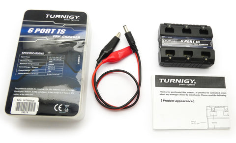 CLEARANCE Turnigy 6 Port 1S LiPo Charger 10W 3.7V Nine Eagles Walkera E-Flight Compatible