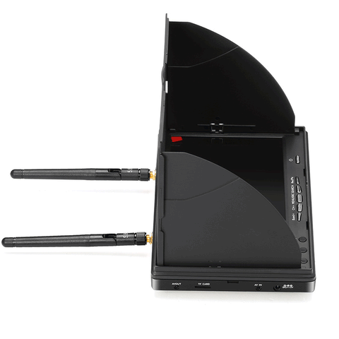 5.8GHz AIO 7" FPV Monitor Built-In Battery 800x480 with DVR and 40Ch Diversity