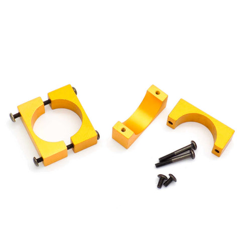 4sets 20mm CNC Aluminum Tube Clamp Mount (Gold Anodized)