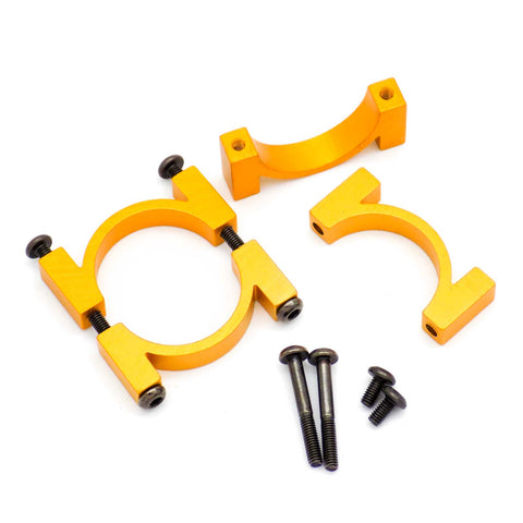 4sets 20mm CNC Aluminum Tube Clamp Mount (Gold Anodized)