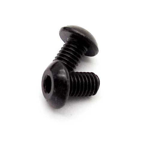 50pcs M5x8mm Button Head Hex Machine Screw Black Oxide