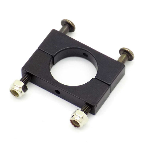 4pcs CNC Aluminum 14mm Round Tube Mount Clamp with Hardware (Black)