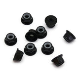 10pcs M5 Aluminum Locking Hex Nuts with Nylon Lock Insert Anodized Color Options
