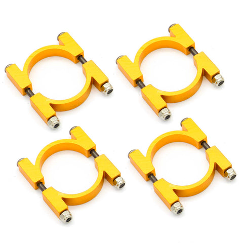 4 Sets 22mm CNC Aluminum Tube Clamp Mount (Gold Anodized)