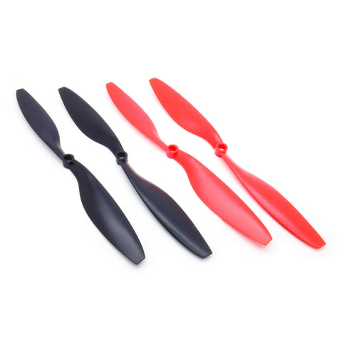 1045 10x4.5 Nylon Propeller Set with Sizing Rings (2xCW/2xCCW)