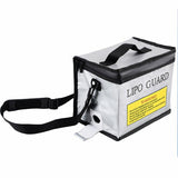 Medium Portable Lipo Battery Safety Bag Guard Fireproof Fiberglass 145x165x215mm
