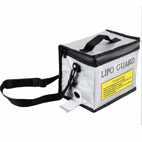 Medium Portable Lipo Battery Safety Bag Guard Fireproof Fiberglass 145x165x215mm