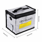Medium Portable Lipo Battery Safety Bag Guard Fireproof Fiberglass 145x165x215mm