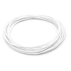 30ft 18AWG 18 Gauge Silicone 200C Flexible Copper Cable High Strand Count (White)
