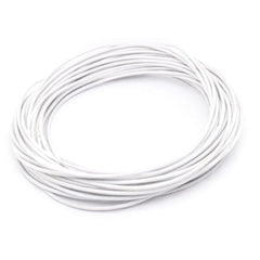 60ft 18AWG 18 Gauge Silicone 200C Flexible Copper Cable High Strand Count (White)