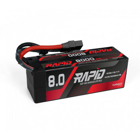 Turnigy Rapid 8000mAh 3S 140C 11.1V Hardcase LiPo Battery Pack w/ XT90