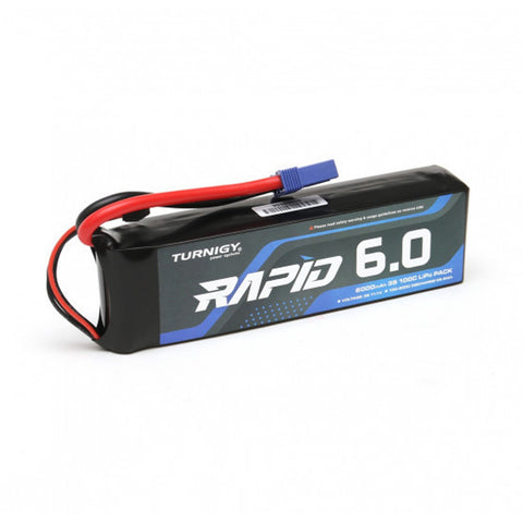 Turnigy Rapid 6000mAh 3S 100C 11.1V Lipo Battery w/ EC5 Connector