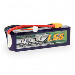 Turnigy Nano-Tech 1550mah 6S 22.2V 65~130C LiPo Battery Pack w/ XT60