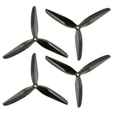 HQProp 7X3.5X3V1S 7 Inch 3-Blade Propellers Set (2x CW / 2x CCW) Poly Carbonate Color Options
