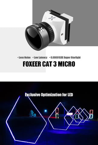 Foxeer Micro Cat 3 1200TVL 0.00001lux Super Low Light Night Camera