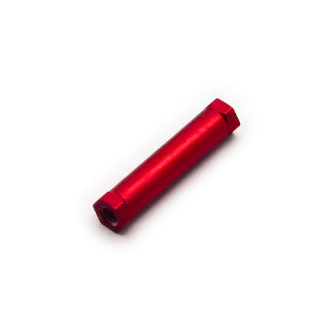 10pcs M3x25mm Hexagonal Base Aluminum Anodized Spacer Standoff (Red)