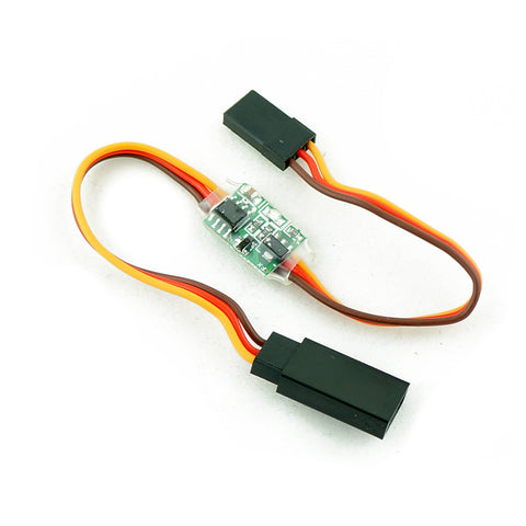 Micro 5A Inline Servo Signal Reverser (3.6V to 24V) with Female and Male Servo Connectors